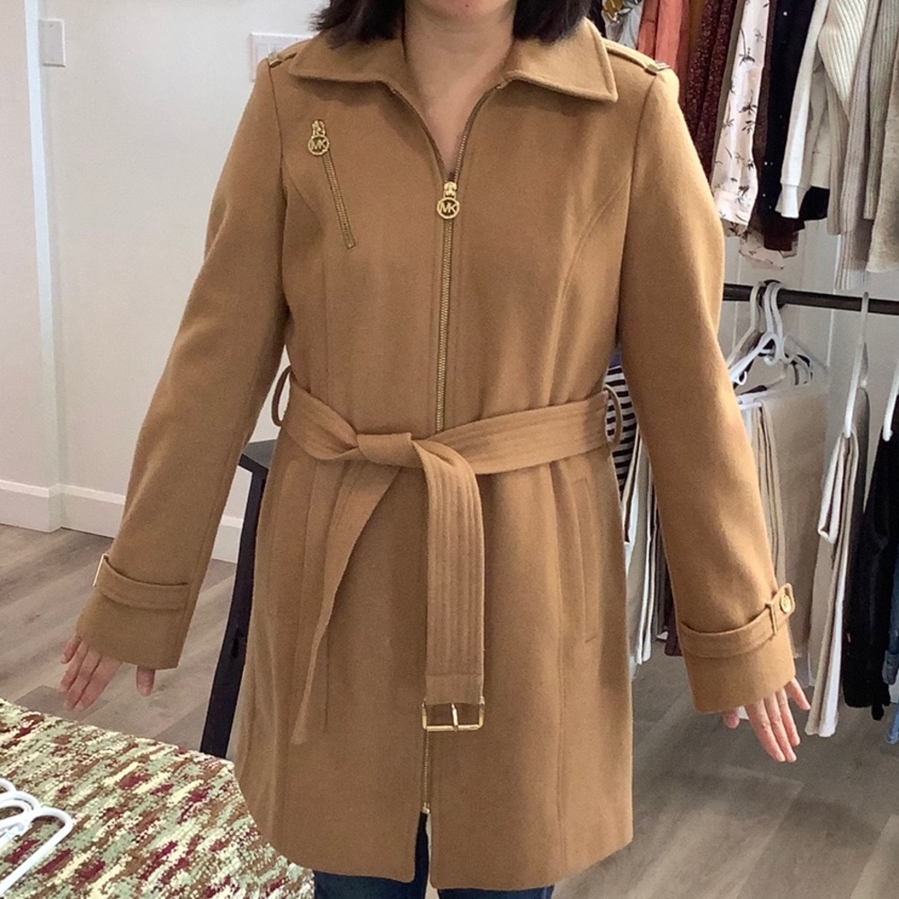 MK Camel Coat Small